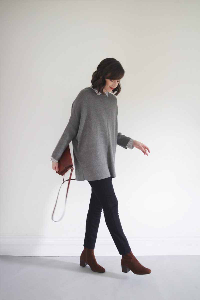 Style Bee - Revisiting the Oversize Grey Sweater