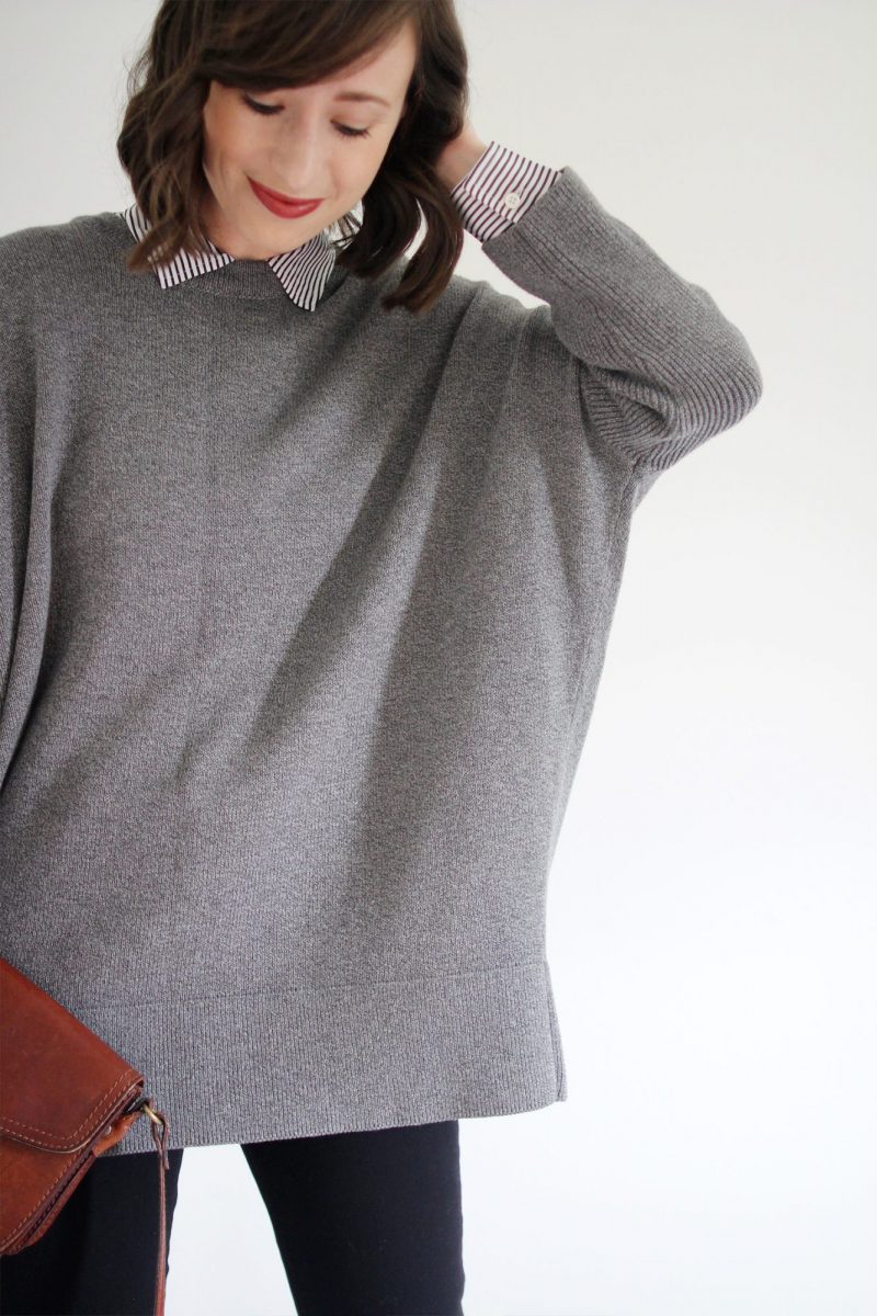 Style Bee - Revisiting the Oversize Grey Sweater